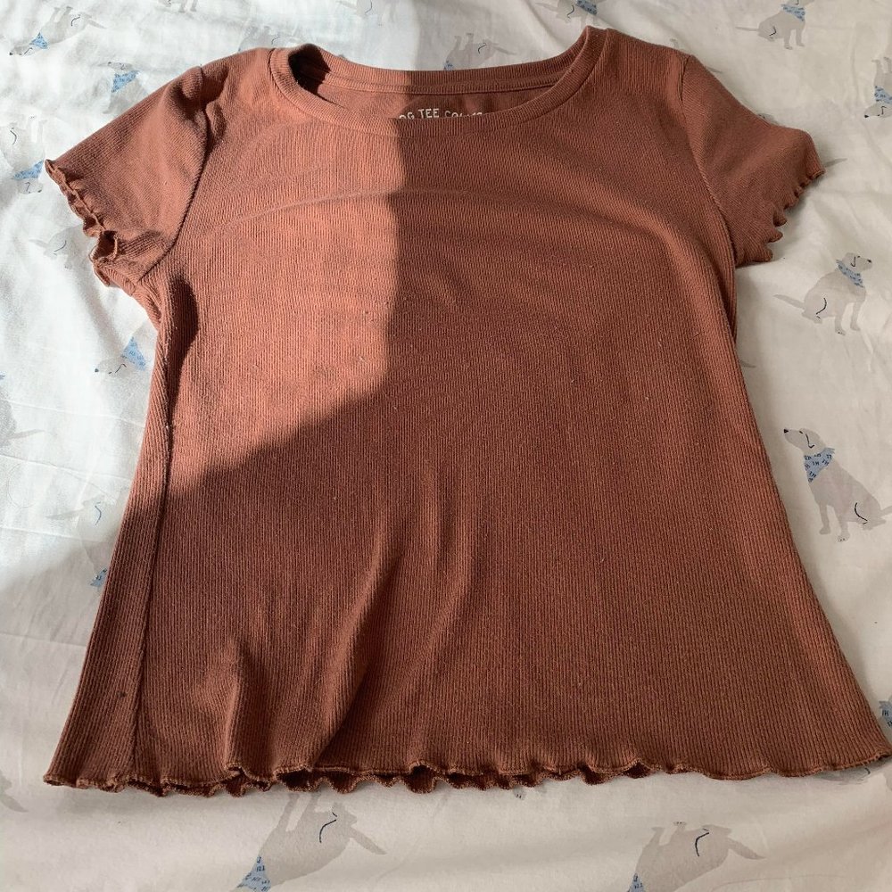 Floral cropped baby tee